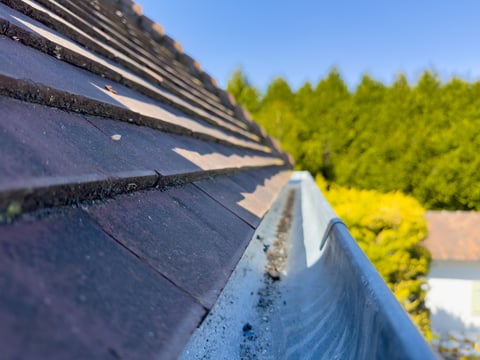 Clean gutters with sunshine